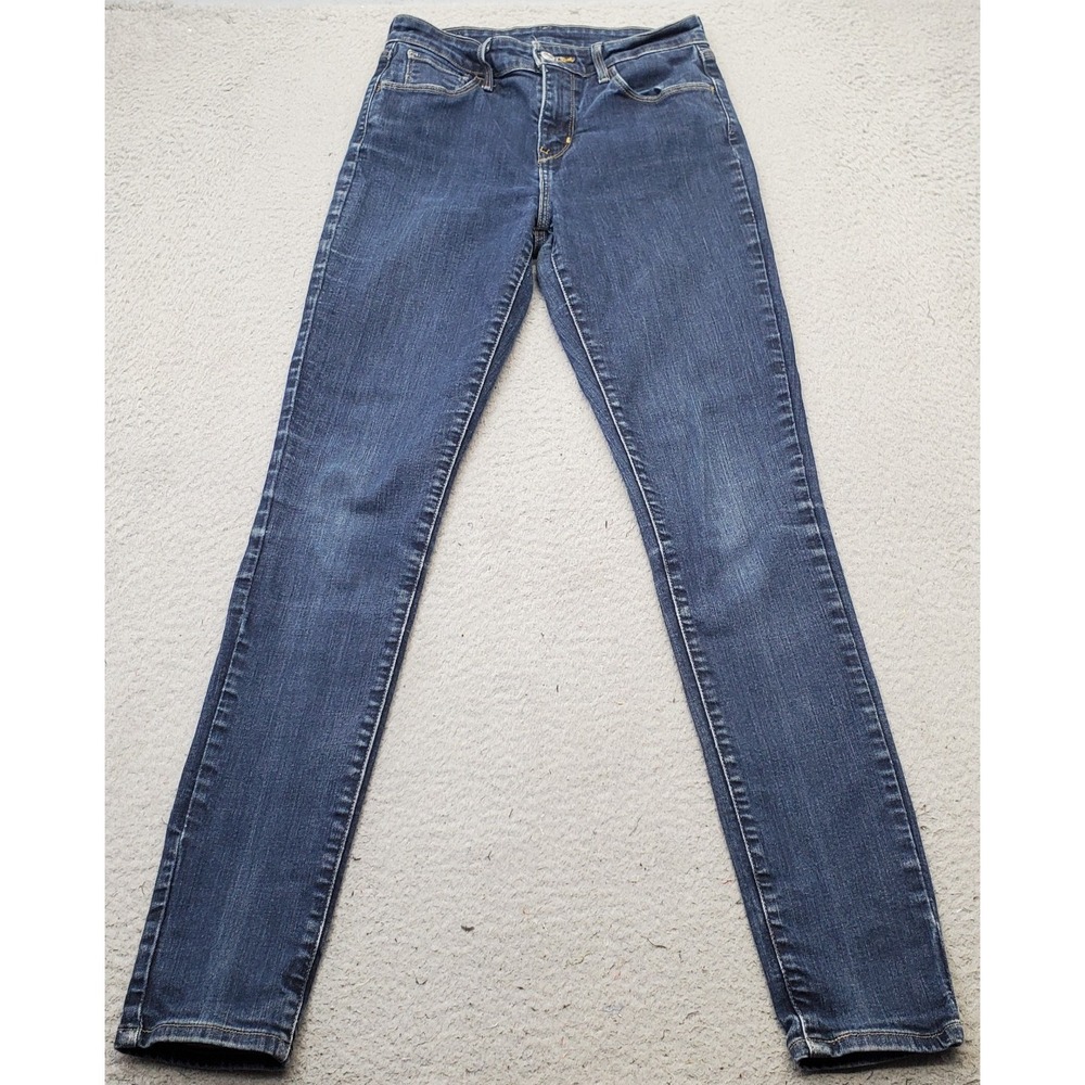 Levi's‎ Skinny Jeans Womens 26x32 Blue Denim Comfort Boho Streetwear Medium Wash